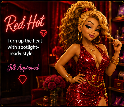 Red Hot — Turn up the heat with spotlight-ready style.