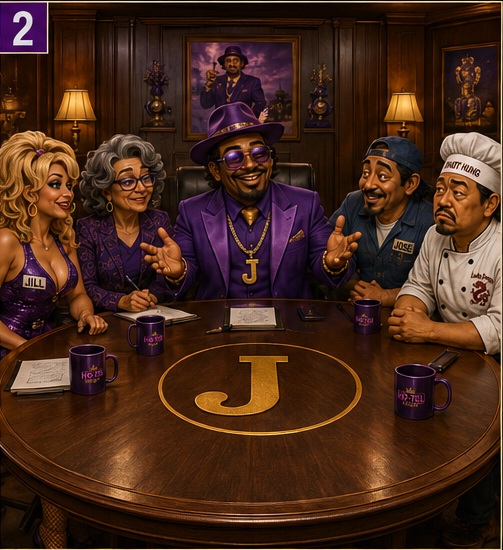 Crew Meeting at the Round Table