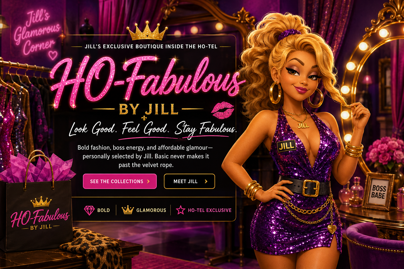 Inside the HO-Fabulous boutique