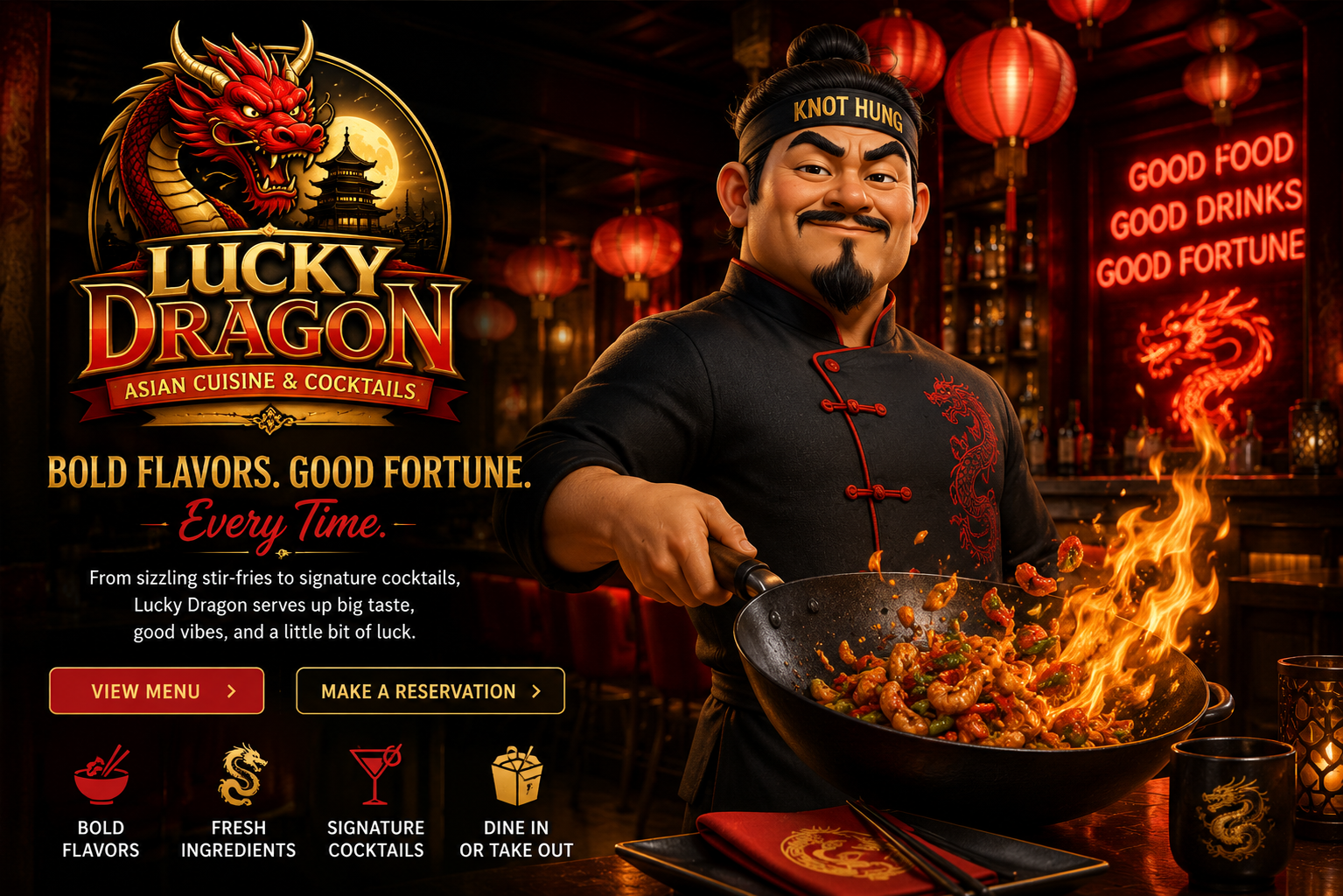 Lucky Dragon restaurant at the HO-TEL