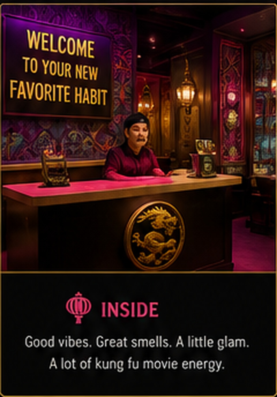 Lucky Dragon entrance and host stand